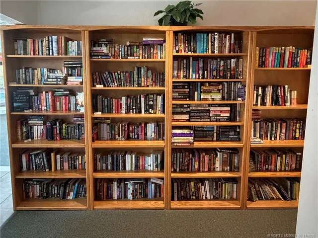 a bookshelf with a book shelf and a book shelf