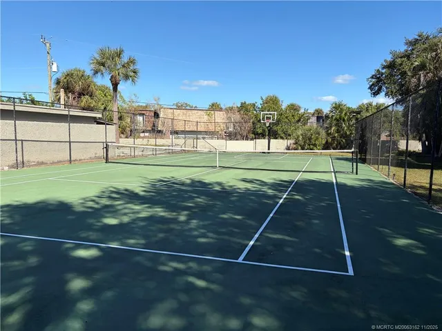 a view of a basketball court