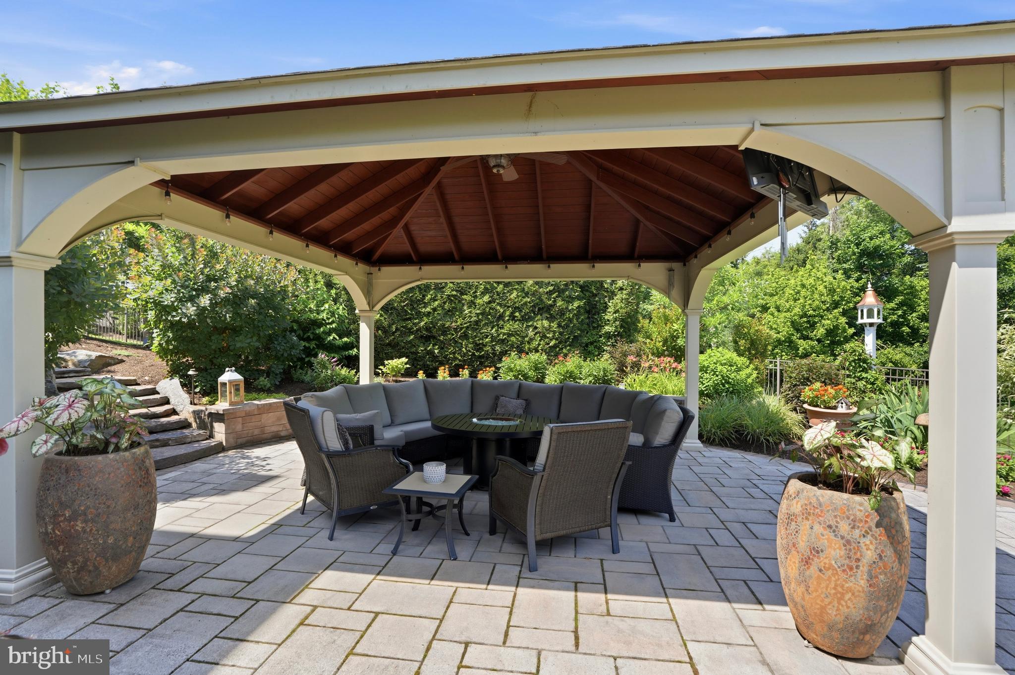 2303 Redtail Road Norristown, PA 19403 - Photo 40 of 53 a patio with glass top table and chairs