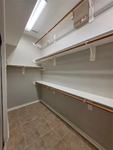 a close view of closet