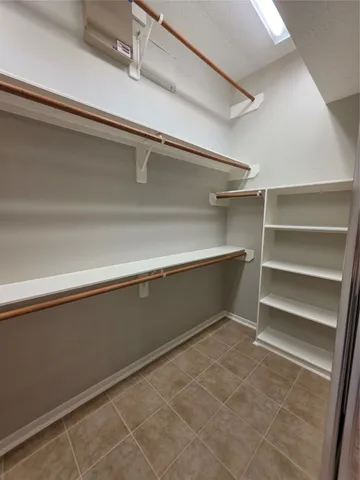 a close view of closet