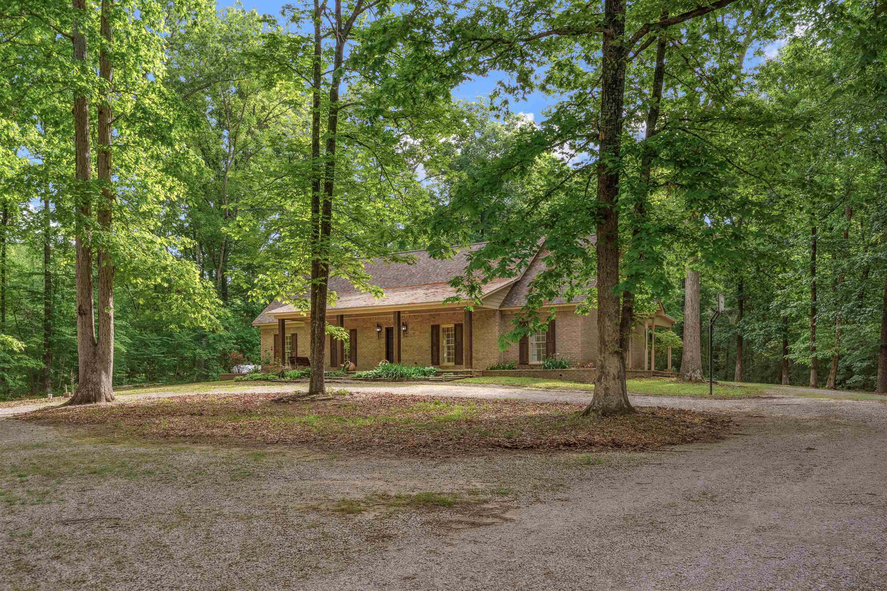 4020 Price Road Moscow, TN 38057 - Photo 2 of 35 View of front of house featuring curved driveway