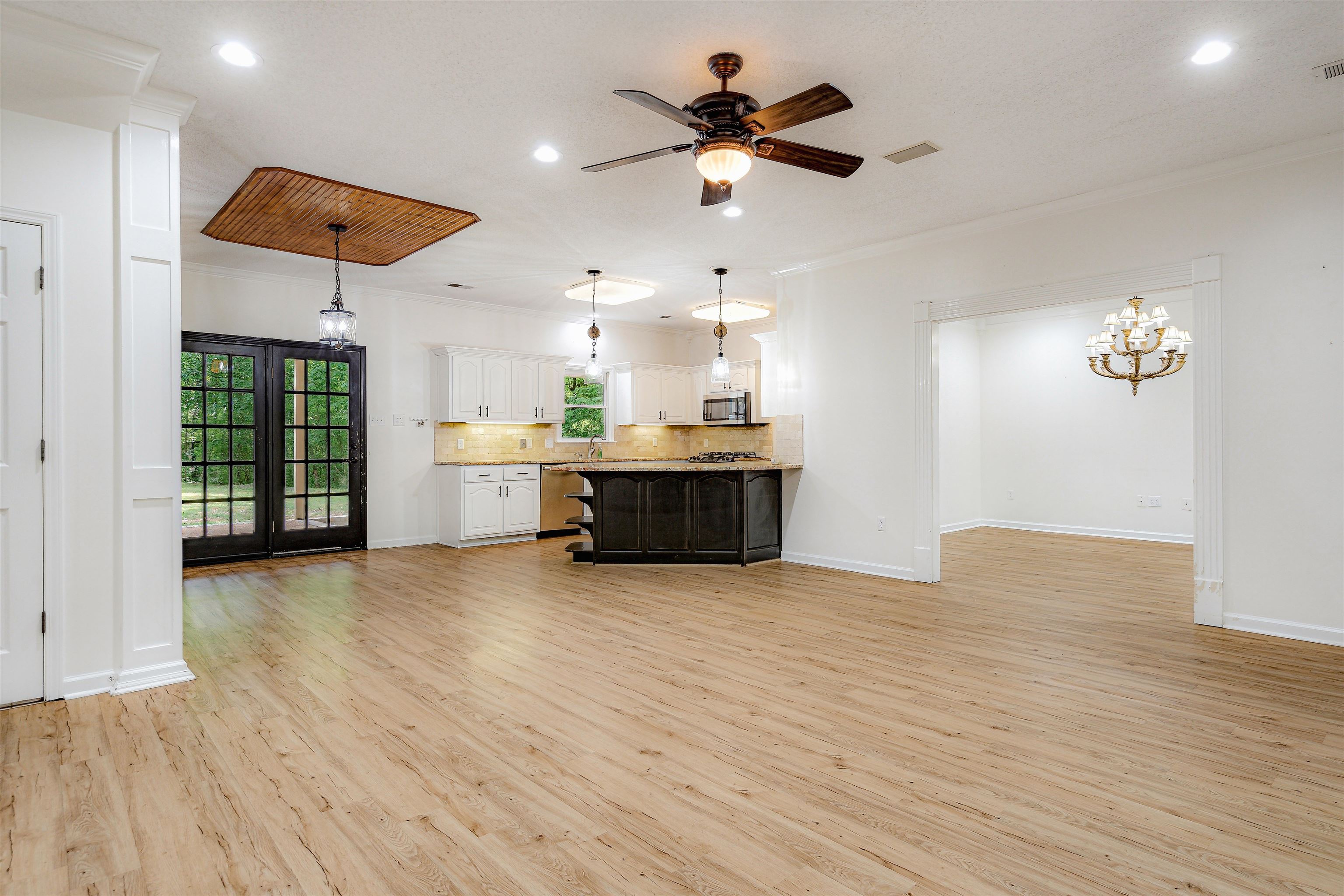 4020 Price Road Moscow, TN 38057 - Photo 8 of 35 Living area featuring recessed lighting, baseboards, light wood finished floors, and a wealth of natural light