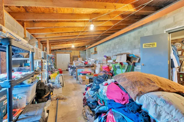 a view of storage in a room