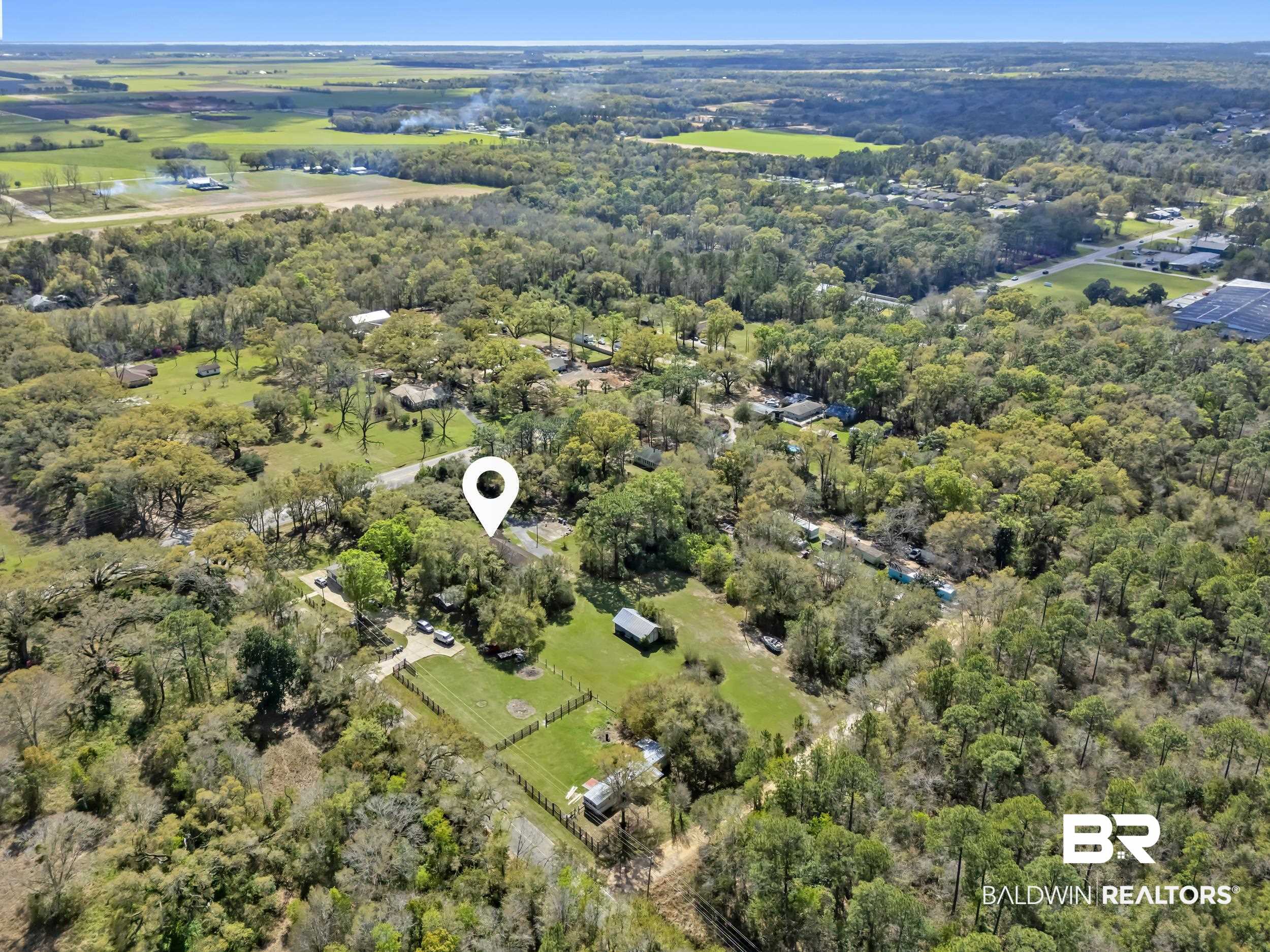 17463 Highway 98 Foley, AL 36535 - Photo 42 of 57 Drone / aerial view of a heavily wooded area