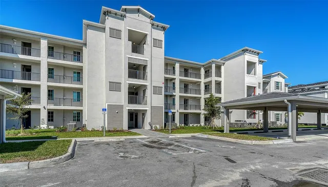 a front view of a building