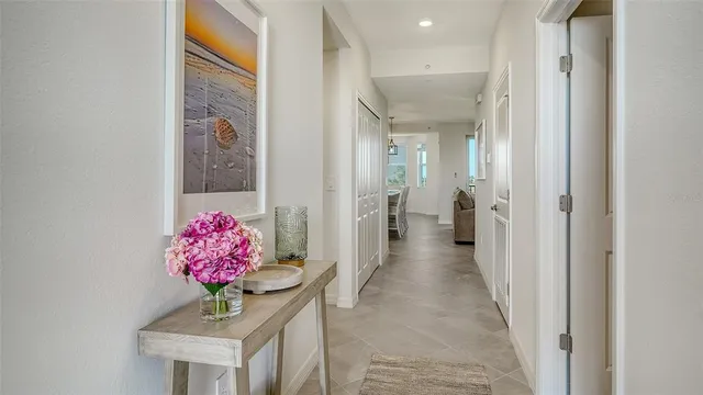 a aerial view of a house with garden space and street view