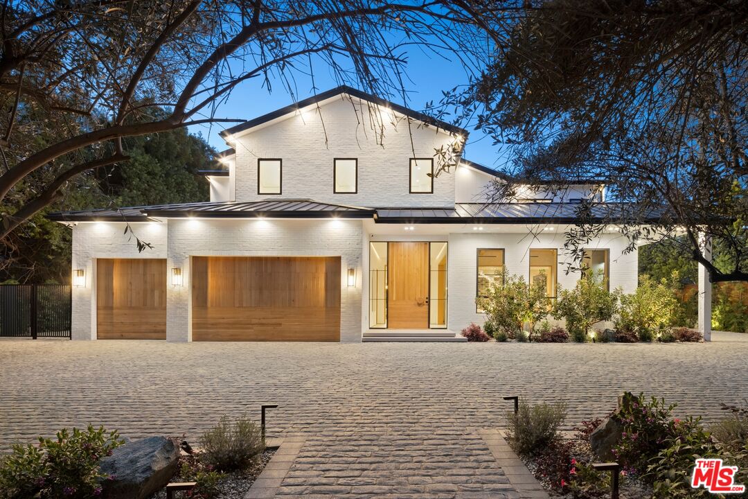 a front view of a house