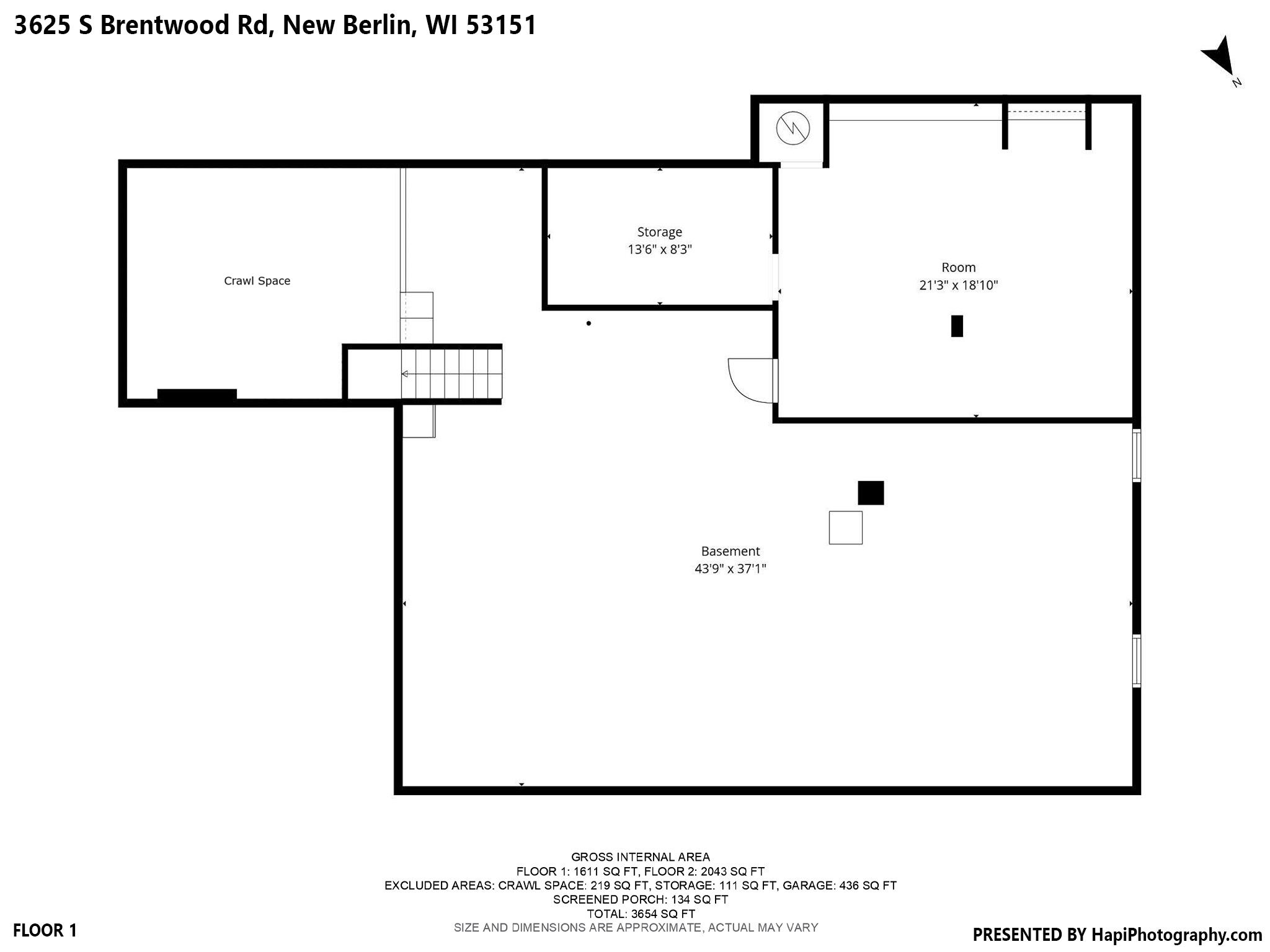 3625 South Brentwood Road New Berlin, WI 53151 - Photo 32 of 32 Lower Level