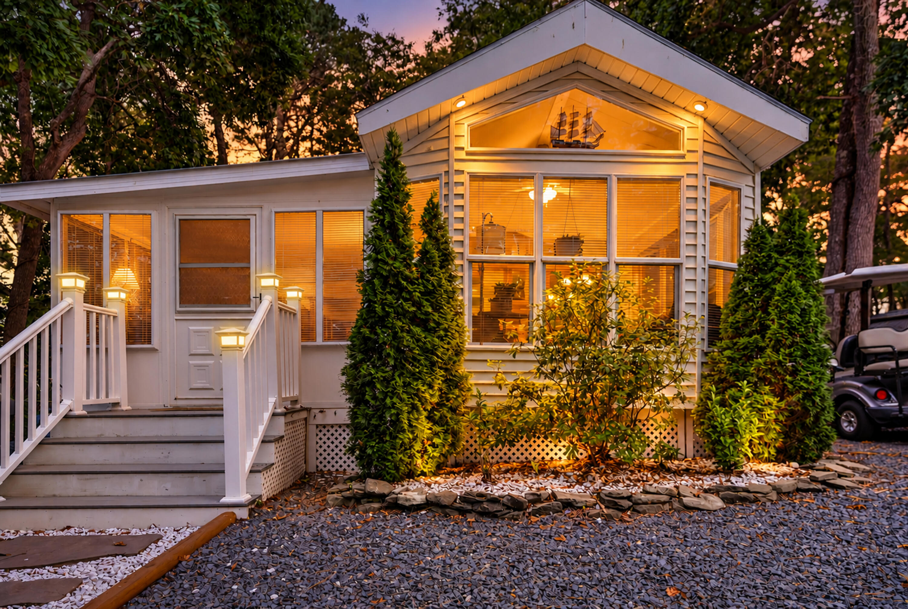185 Cotuit Road, Unit HILL 23 Sandwich, MA 02563 - Photo 7 of 65 Dusk Exterior – Front Elevation