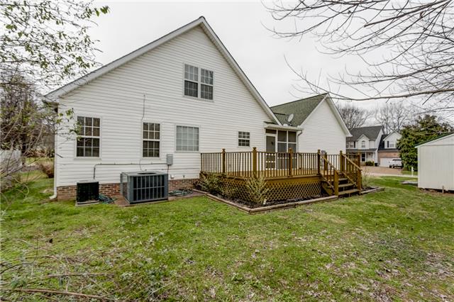 2027 Spring Meadow Circle Spring Hill, TN 37174 - Photo 20 of 20 The backyard features flat, usable space with plenty of room for a game of soccer, football or however you desire to play. Mature landscaping anchors the beautiful yard.