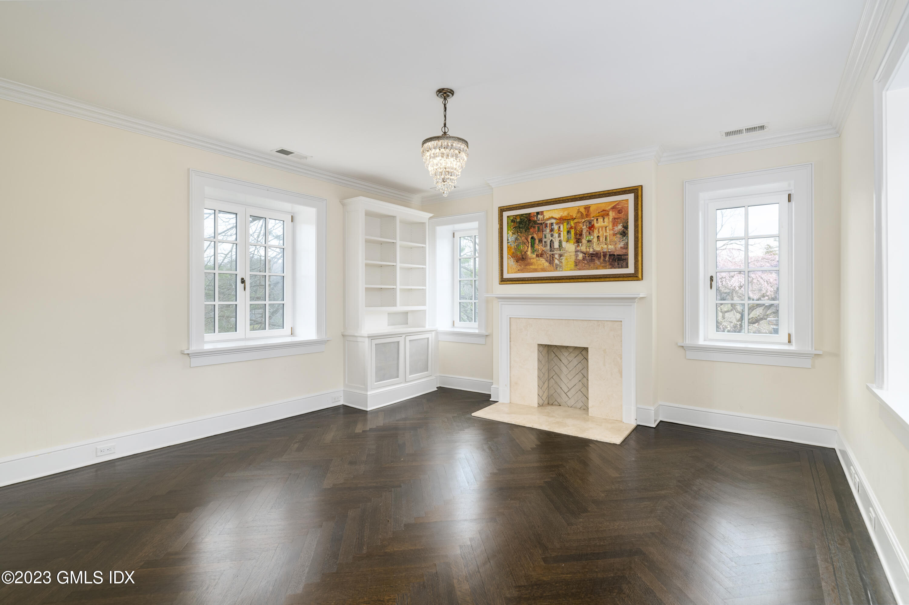 15 Upper Cross Road Greenwich, CT 06831 - Photo 29 of 39 a view of an empty room with wooden floor and a window