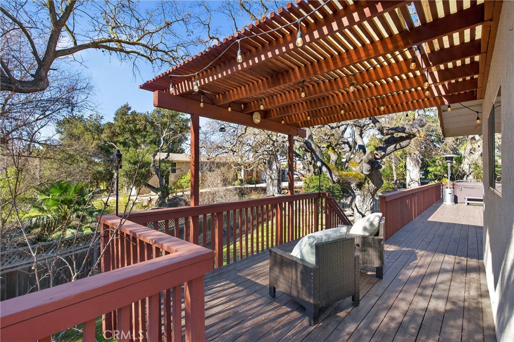 2097 Fallbrook Court Paso Robles, CA 93446 - Photo 34 of 65 a view of balcony with wooden floor and outdoor seating