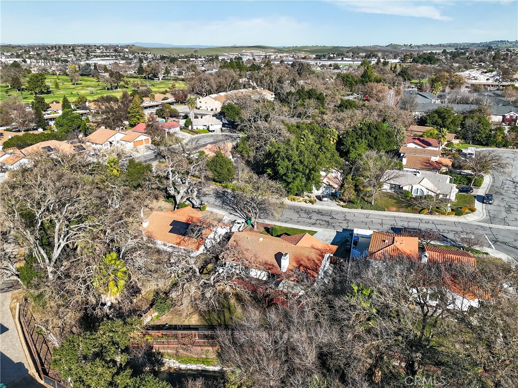 2097 Fallbrook Court Paso Robles, CA 93446 - Photo 55 of 65 an aerial view of a residential houses with outdoor space and swimming pool