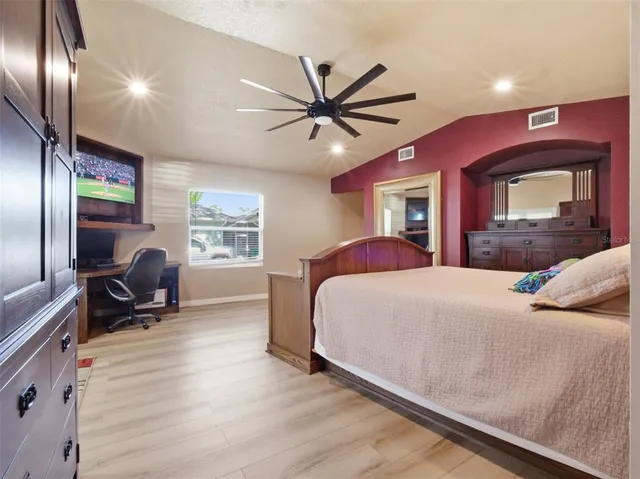 an aerial view of multiple house with outdoor space