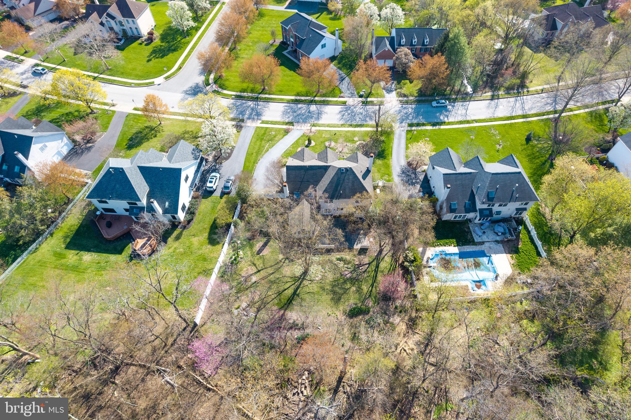 1012 Redtail Road Audubon, PA 19403 - Photo 79 of 80 Drone coverage rear of home