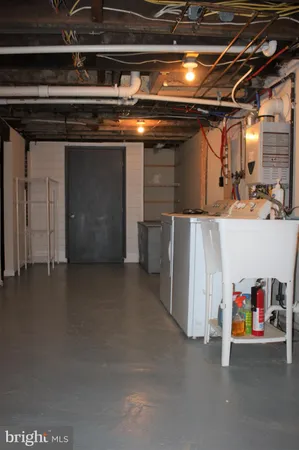 a view of storage and utility room