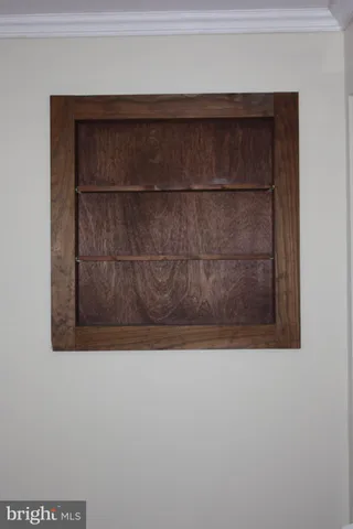 a view of wooden door