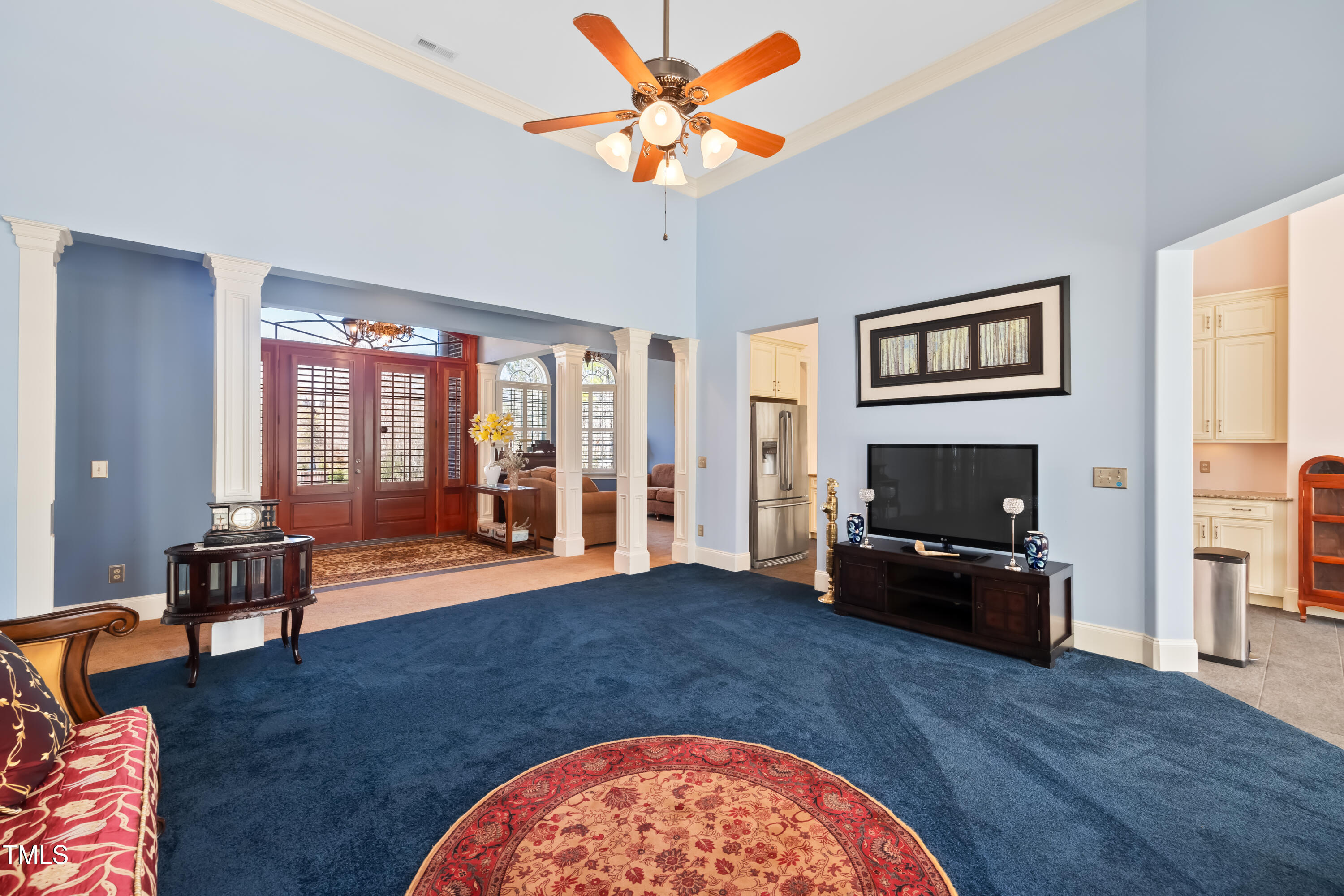 119 Cardinal Crest Pittsboro, NC 27312 - Photo 25 of 70 a living room with furniture and a flat screen tv