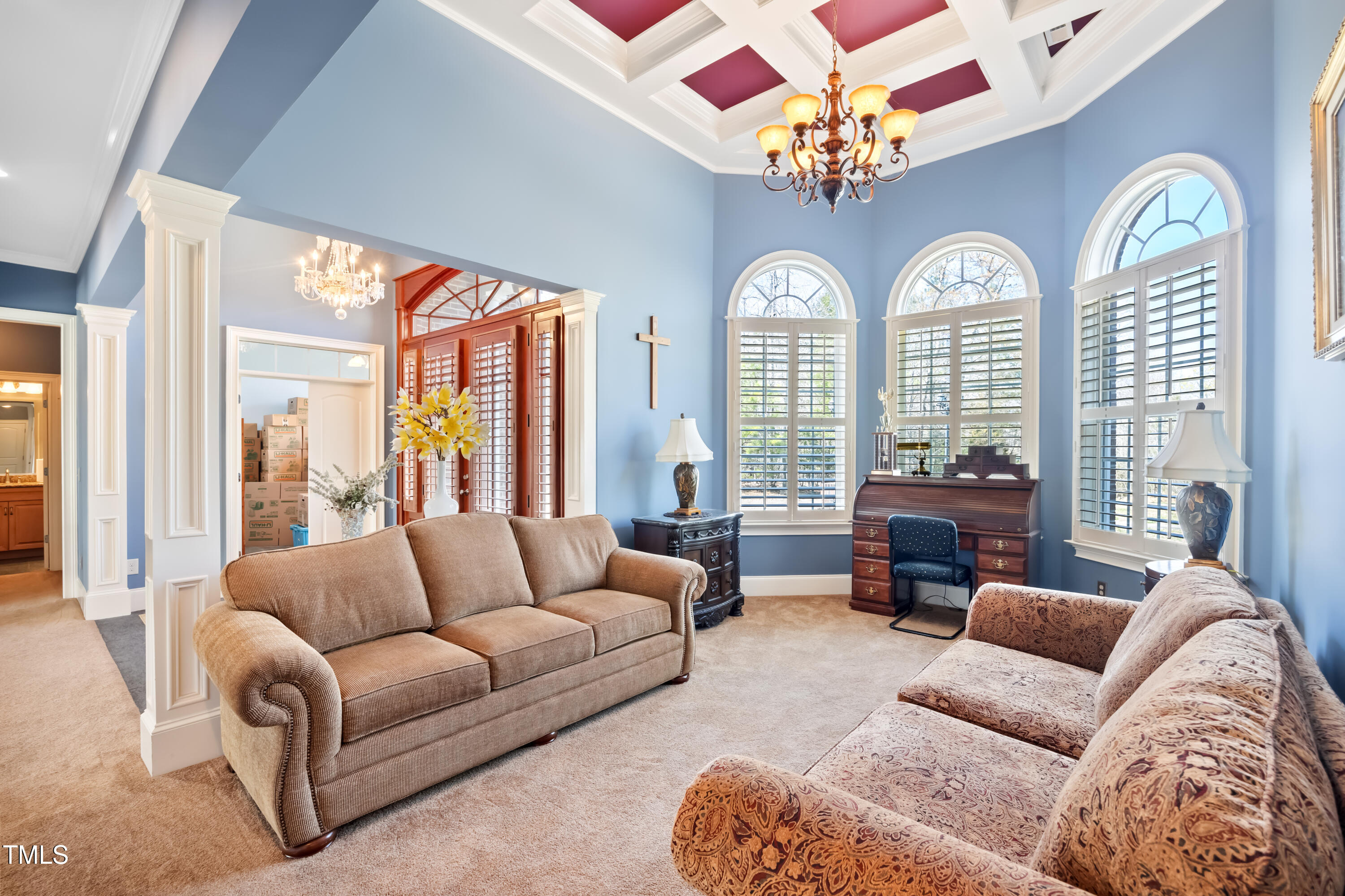 119 Cardinal Crest Pittsboro, NC 27312 - Photo 39 of 70 a living room with furniture and a large window