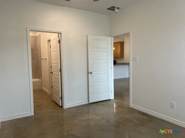 a view of an empty room