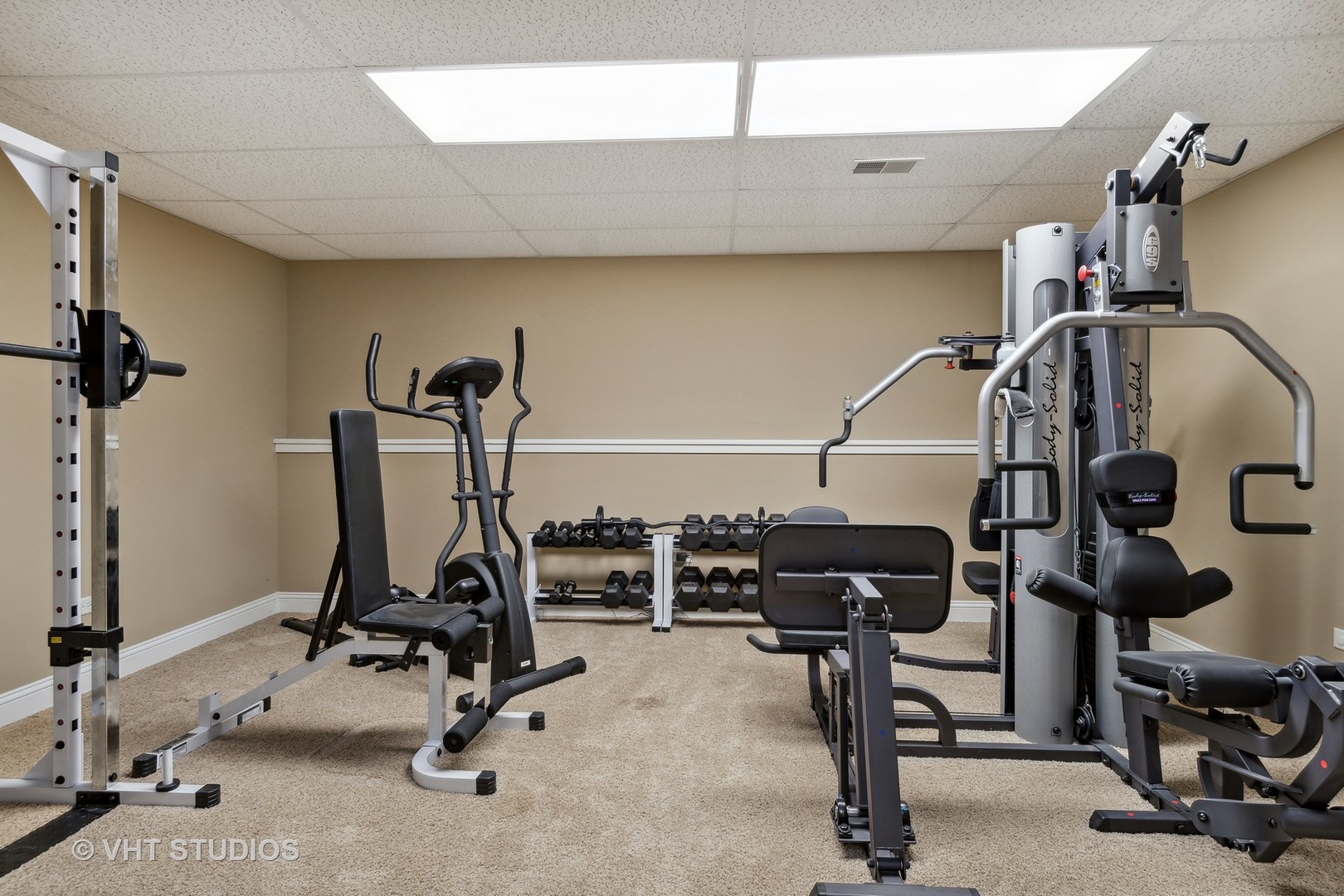 8S287 Hampton Circle Naperville, IL 60540 - Photo 36 of 42 a view of a room with gym equipment