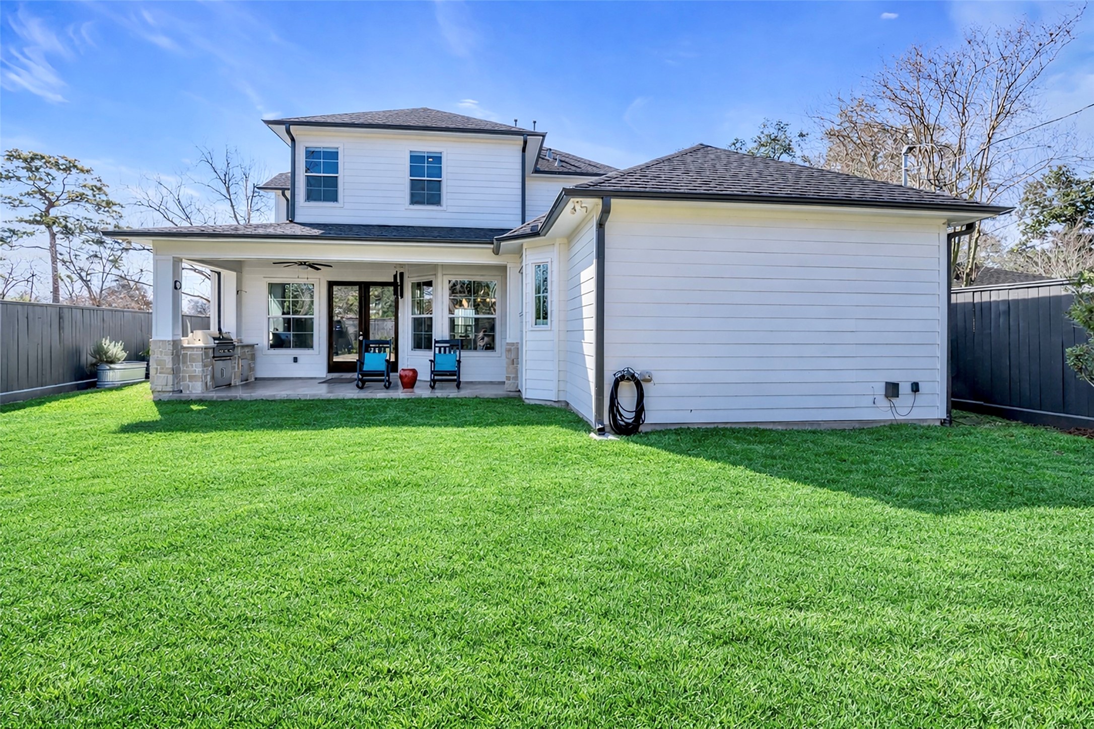 4702 Lido Lane Houston, TX 77092 - Photo 35 of 38 Wonderfully spacious back yard is ready for fun