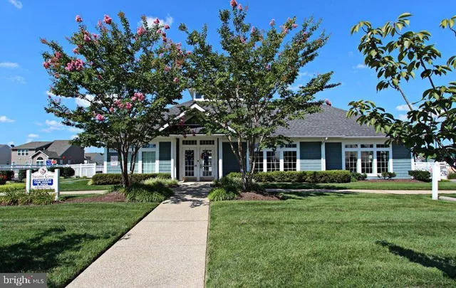 a view of a lake with a big yard