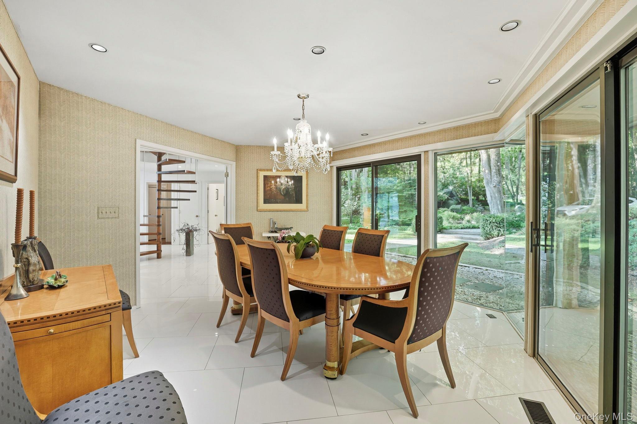 67 Banksville Road Armonk, NY 10504 - Photo 14 of 49 a view of a dining room with furniture window and outside view