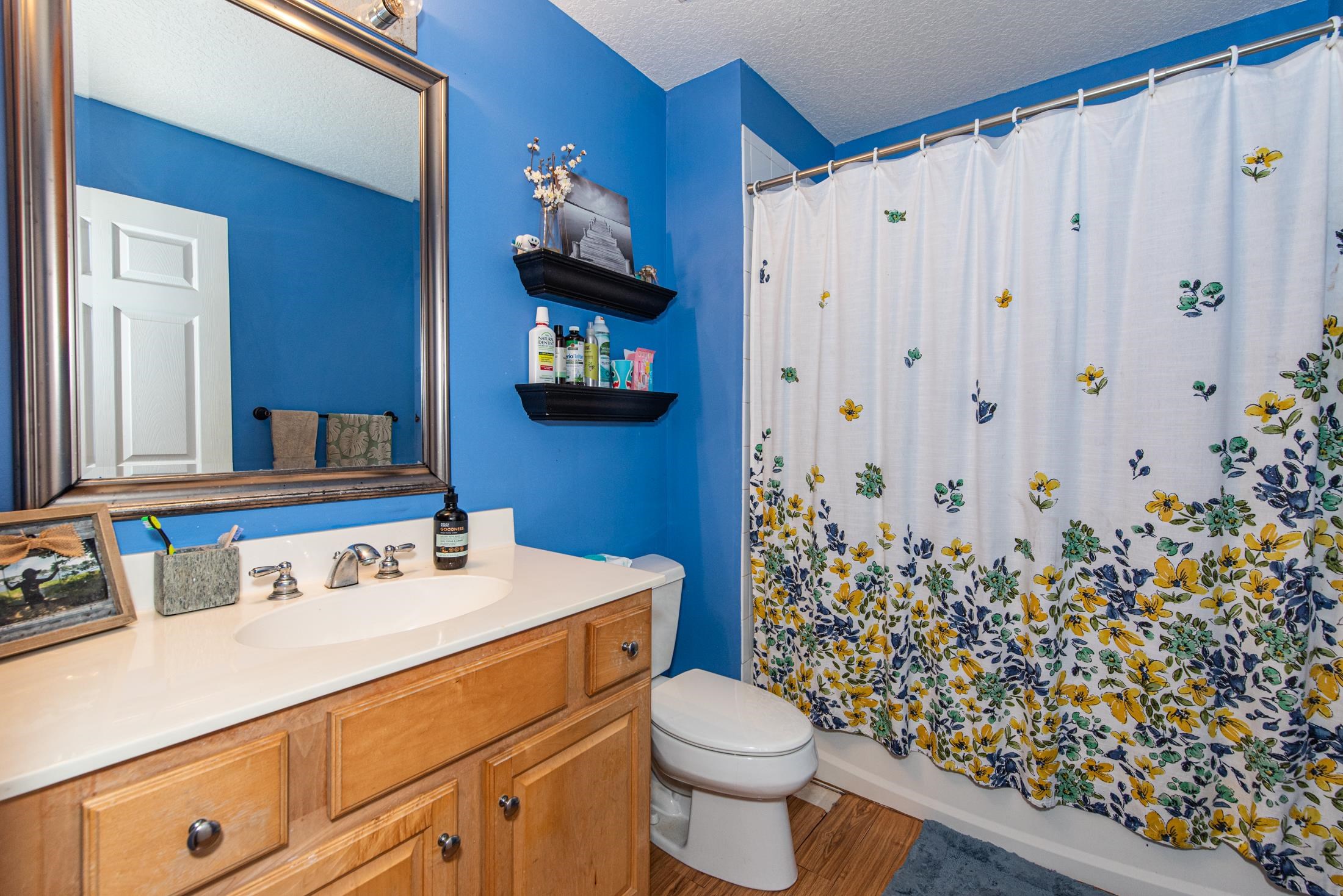 1809 Keswick Road St. Augustine, FL 32084 - Photo 20 of 39 a bathroom with a sink a toilet and a mirror