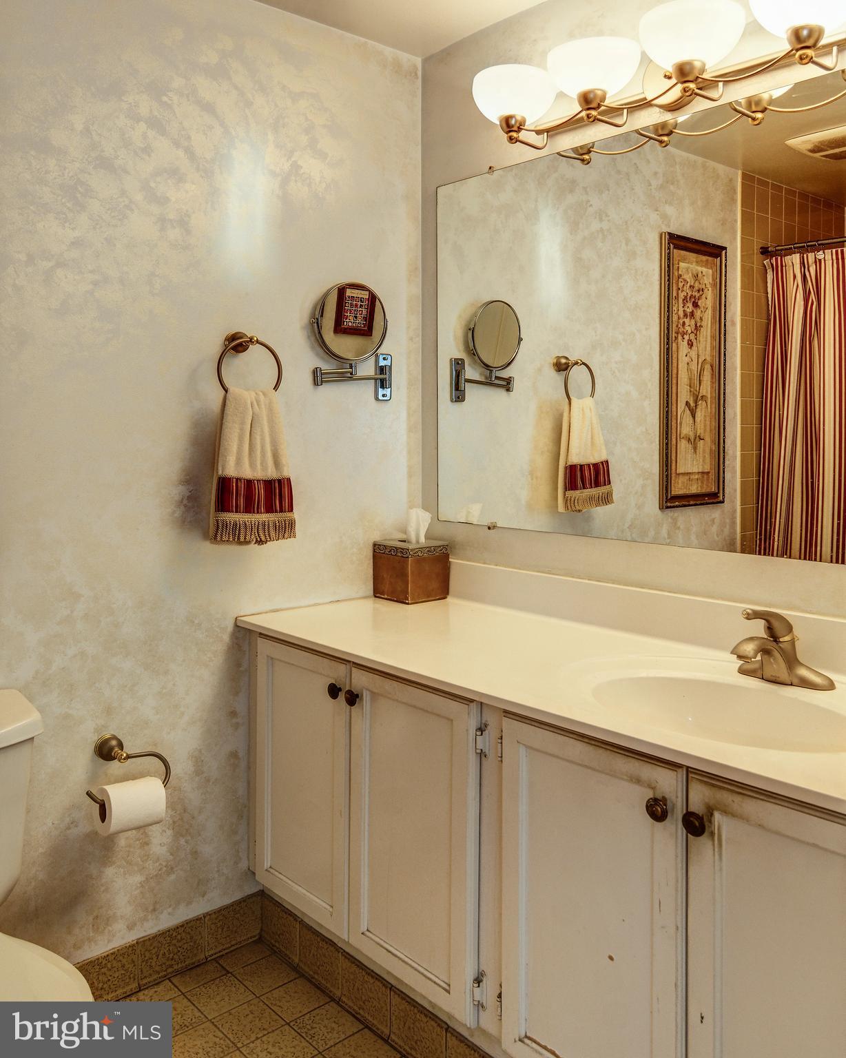 209 Haddonfield Commons, Unit 209 Haddonfield, NJ 08033 - Photo 12 of 21 a bathroom with a sink and a mirror