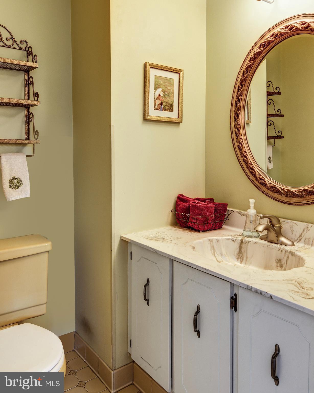 209 Haddonfield Commons, Unit 209 Haddonfield, NJ 08033 - Photo 8 of 21 a bathroom with a sink and a mirror