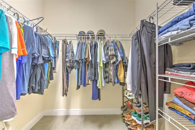 a view of a golf course with a garden