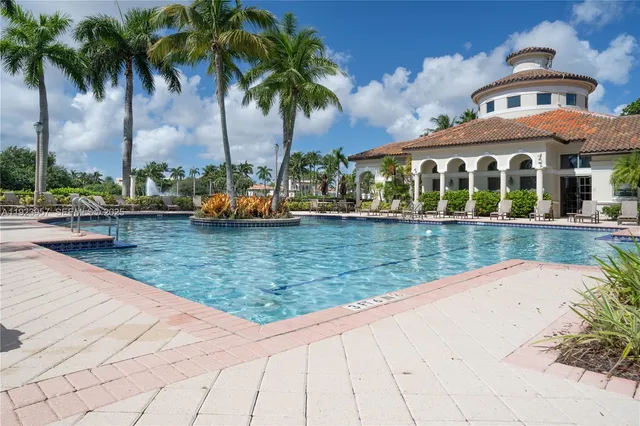a view of outdoor space yard and swimming pool