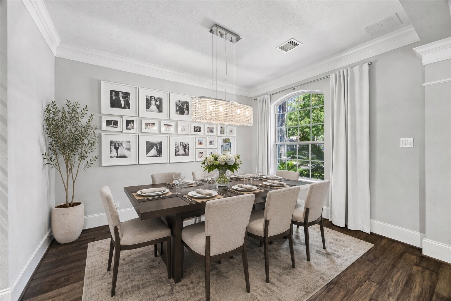 14855 Perthshire Road Houston, TX 77079 - Photo 9 of 43 Formal dining room. Virtually enhanced