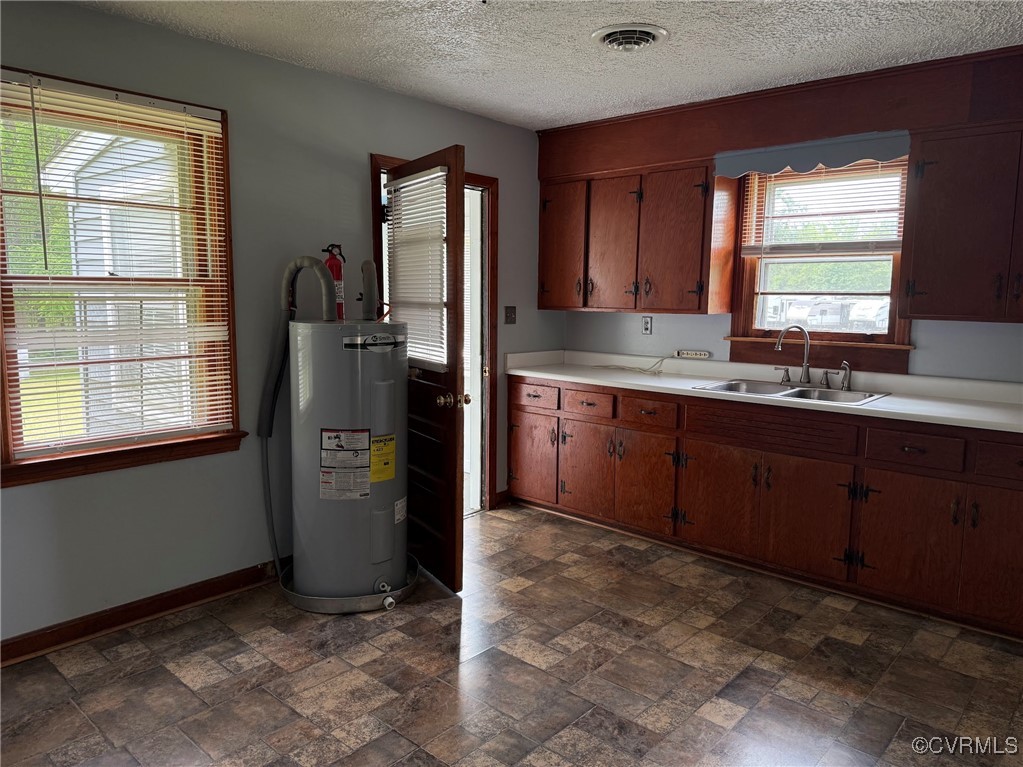 1252 Columbia Road Columbia, VA 23038 - Photo 18 of 41 Kitchen with water heater, a sink, light counterto