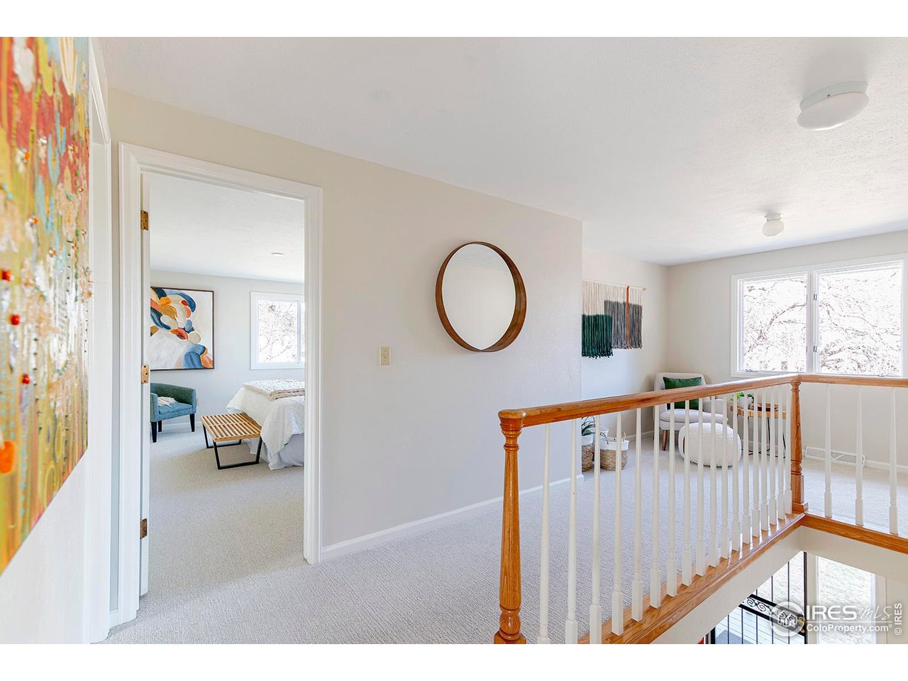 4556 Apple Way Boulder, CO 80301 - Photo 32 of 50 Upper level landing is spacious enough for a reading nook, home work station, craft space etc. Freshly painted with brand new carpet