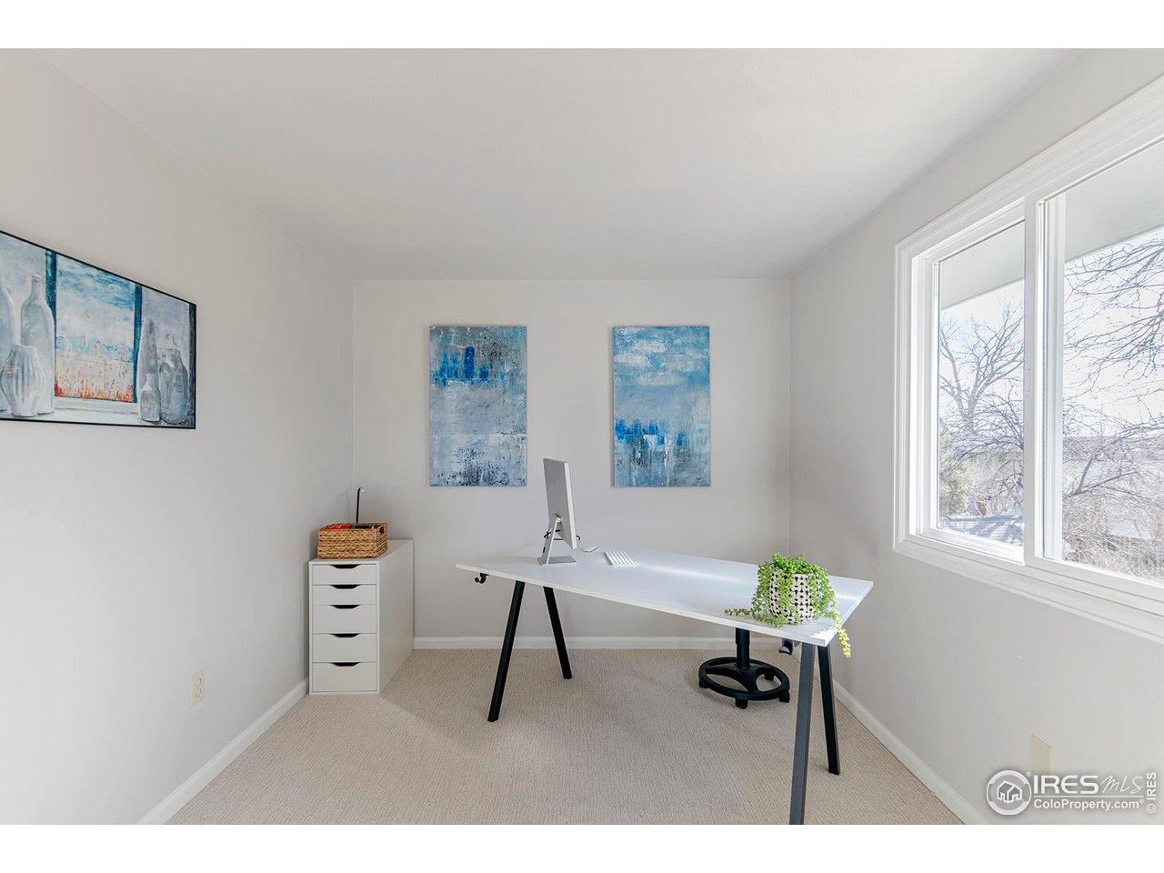 4556 Apple Way Boulder, CO 80301 - Photo 36 of 50 One of four bedrooms on the upper level. This one facing south toward the back yard. Freshly painted with brand new carpet