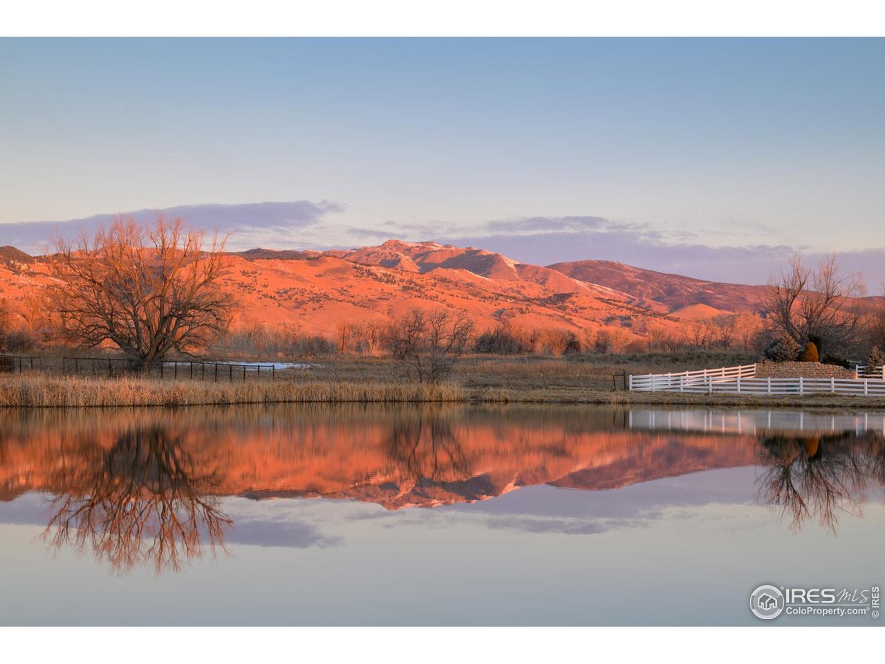 4556 Apple Way Boulder, CO 80301 - Photo 47 of 50 Pond with alpen glow - enjoy the birdwatching, sunrises and sunsets