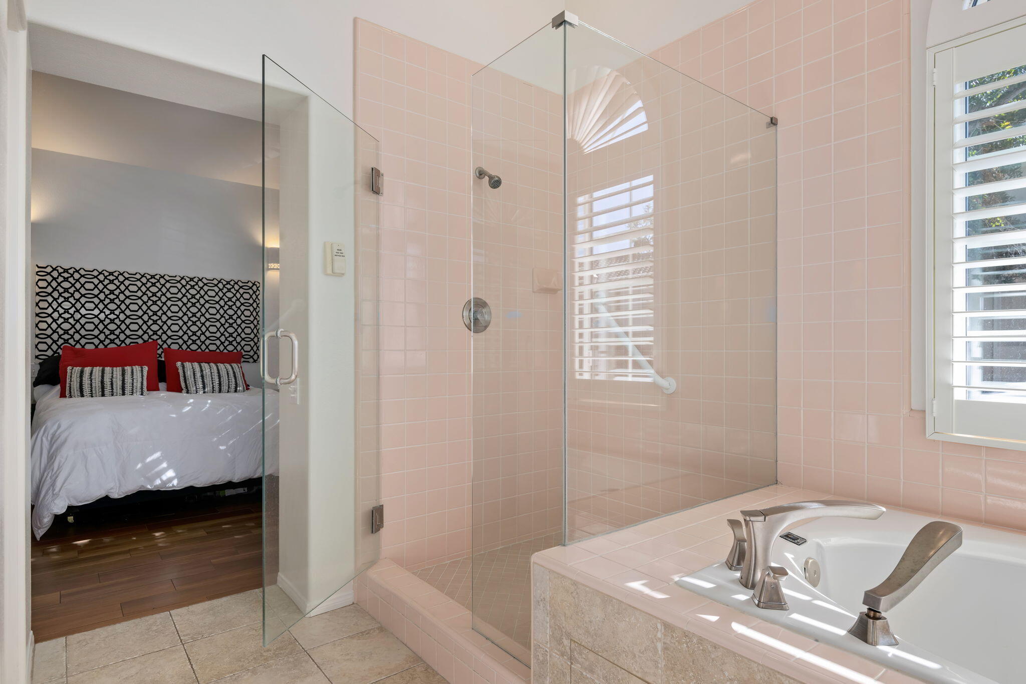 1260 Cravens Lane, Unit 2 Carpinteria, CA 93013 - Photo 13 of 23 Soaking Tub and Walk-in Shower