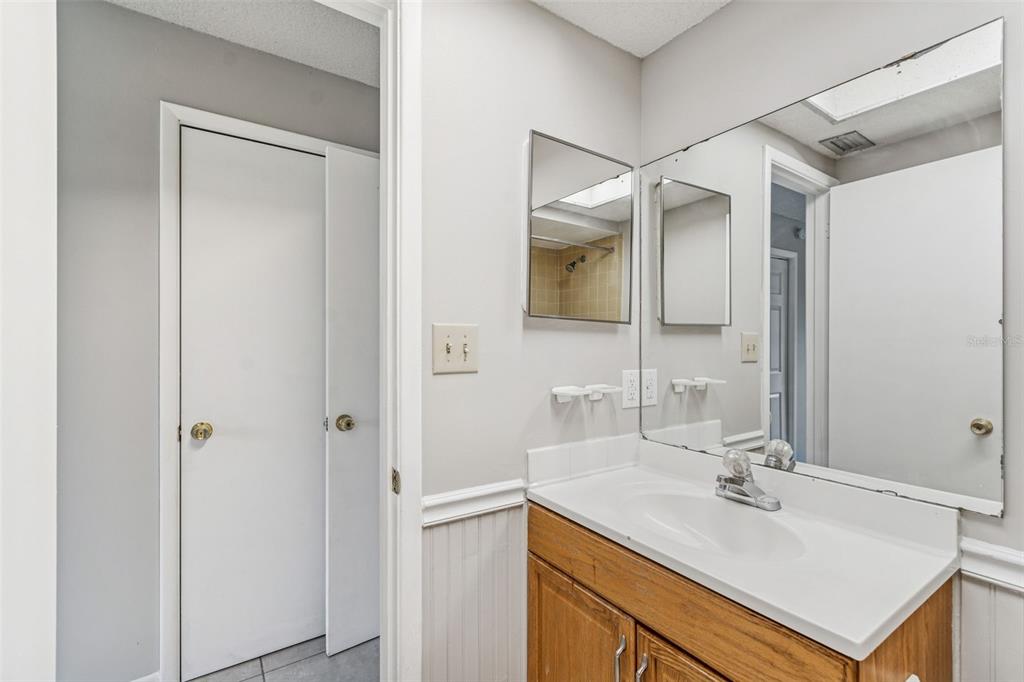 6024 Norton Road Lakeland, FL 33809 - Photo 30 of 56 a bathroom with a sink vanity and a mirror