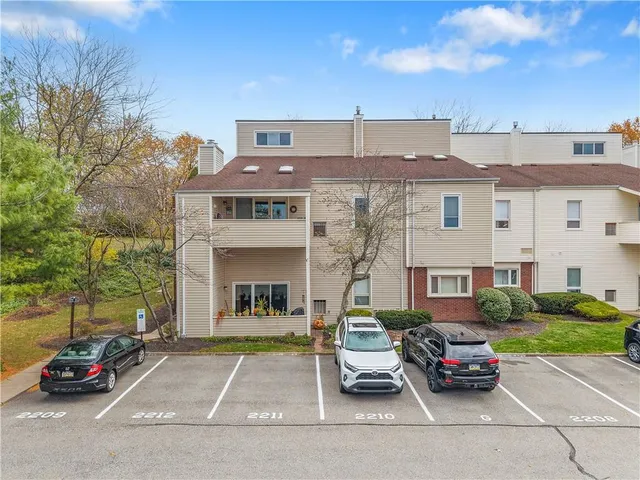 a car parked in front of a building