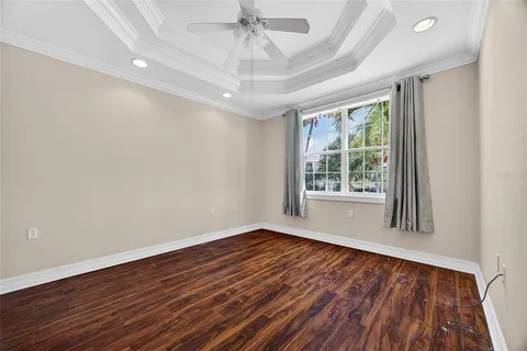 a bathroom with a sink vanity and a mirror