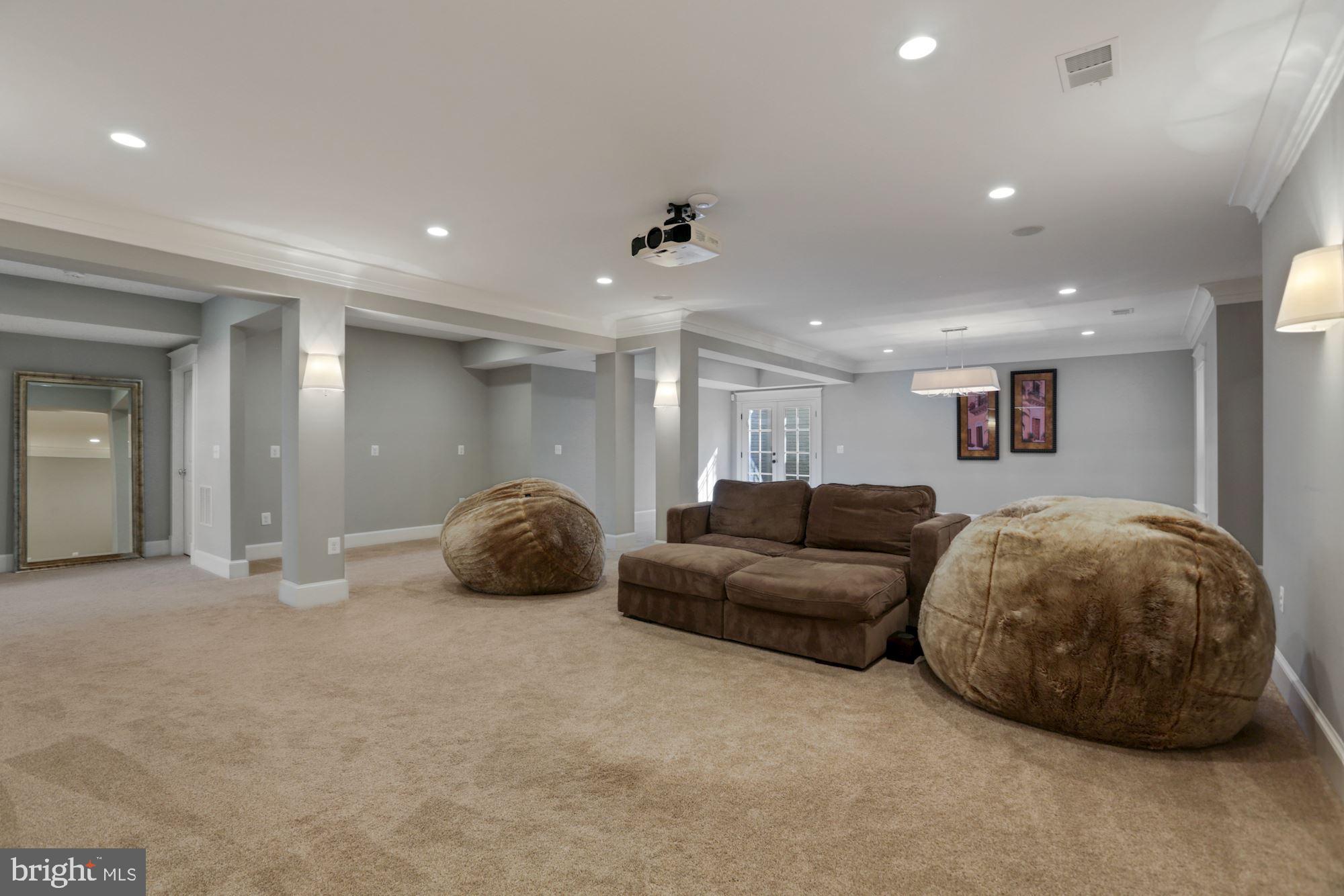 6721 Danforth Street McLean, VA 22101 - Photo 39 of 48 Walkout Lower level Recreation Room