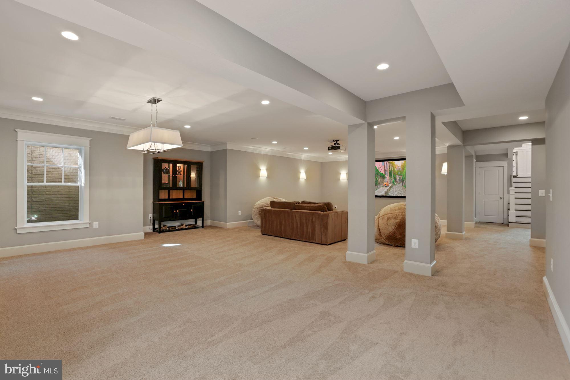 6721 Danforth Street McLean, VA 22101 - Photo 41 of 48 Walkout Lower level Recreation Room