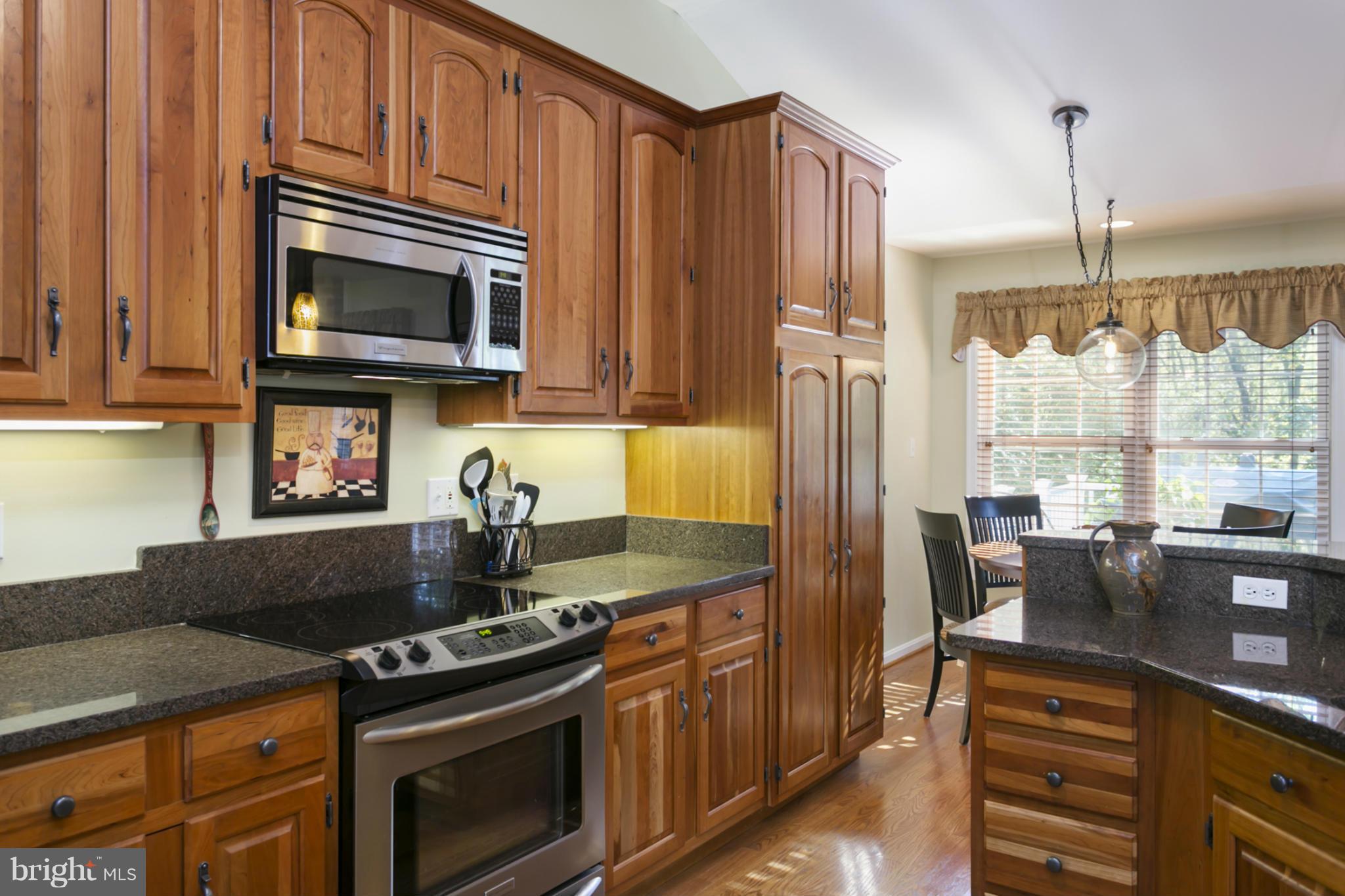 14921 Harrisville Road Mount Airy, MD 21771 - Photo 8 of 28 a kitchen with stainless steel appliances granite countertop a stove a sink and a microwave