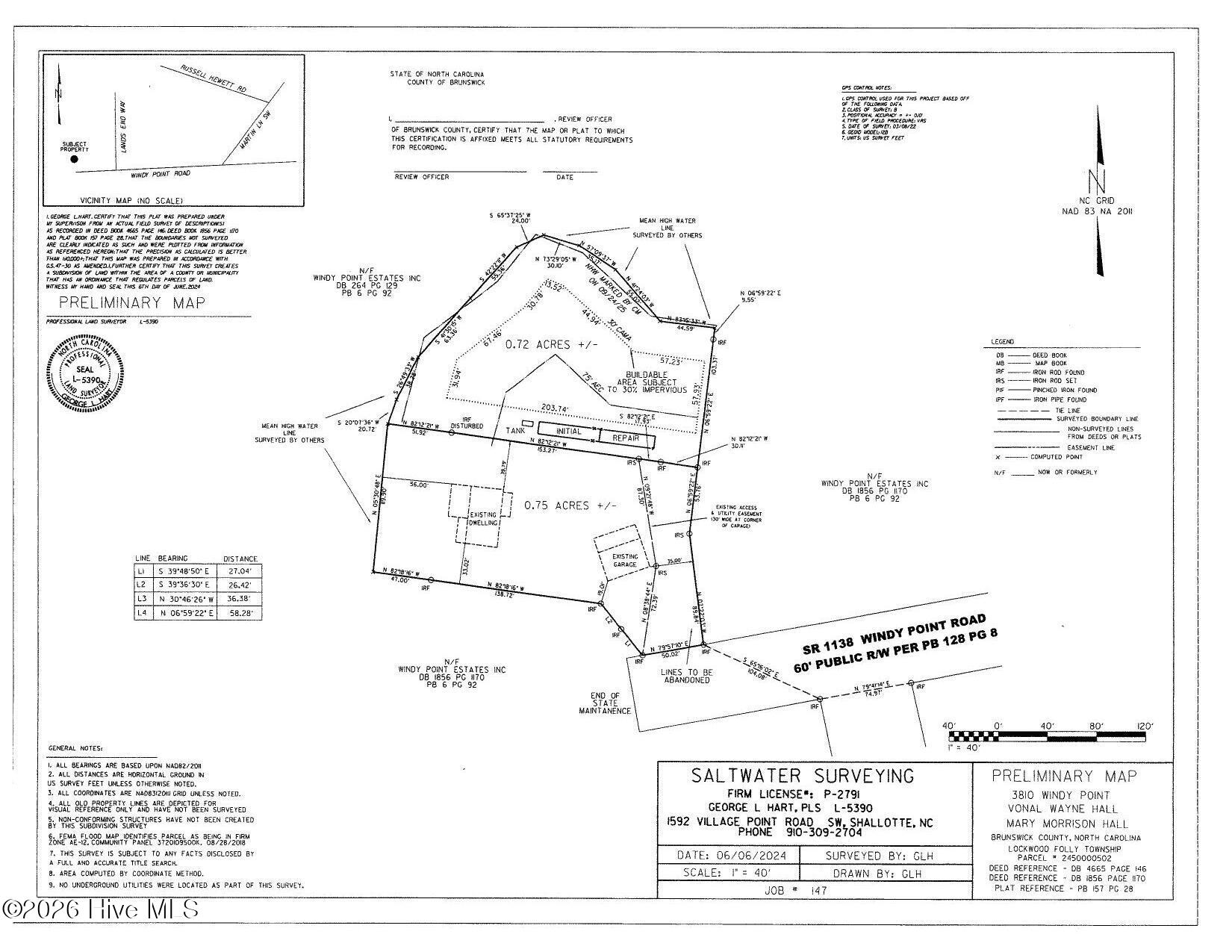 3810 Windy Point Road Southwest Supply, NC 28462 - Photo 2 of 28 Easement will convey at time of closing