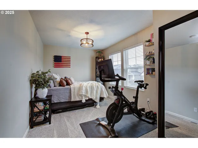 a room with furniture and a window