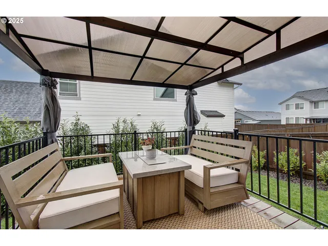 a view of a chairs in the balcony