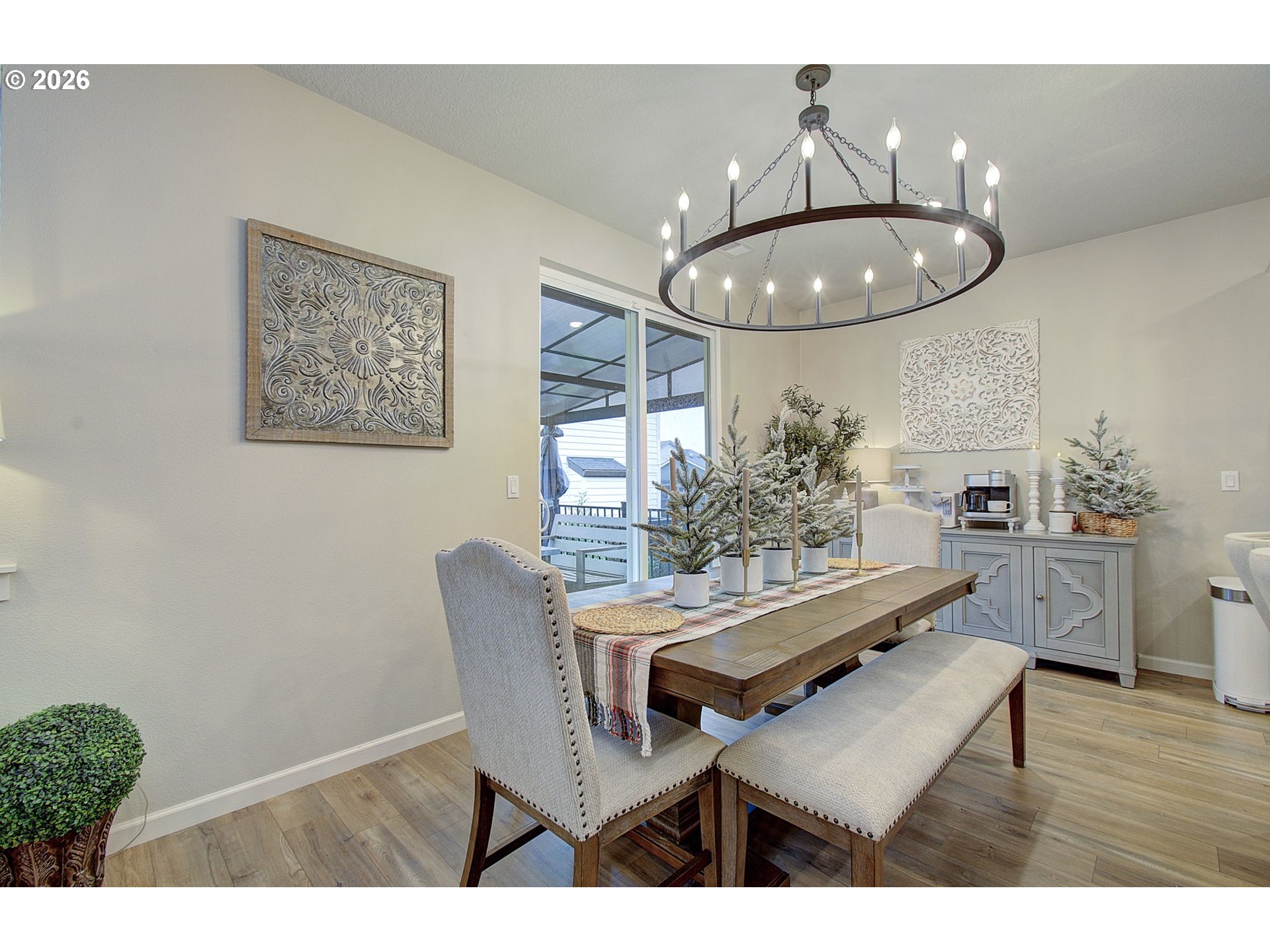 3947 Southwest Brixton Avenue Gresham, OR 97080 - Photo 40 of 41 a dining room with furniture and wooden floor